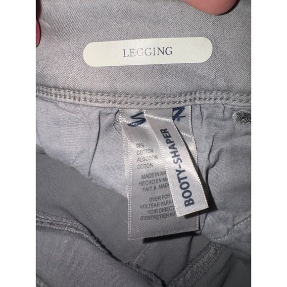 Seven7 Booty-Shaper Jeans Women Grey Mid Rise Skinny Crop MY2136GR Size 4 NWT - Picture 7 of 8